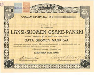 Länsi-Suomen Osake-Pankki 1919