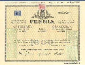 Fennia Vakuutusosakeyhtiö 1942