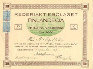 Rederiaktiebolaget Finlandecia 1919