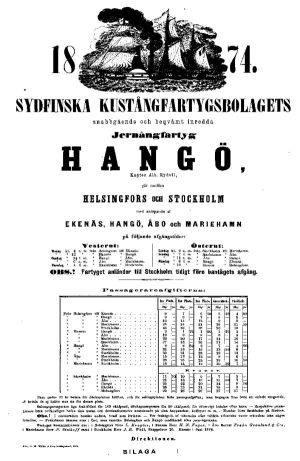 S/S Hang�n aikataulu